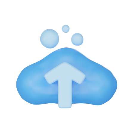 Descarga en la nube  3D Icon