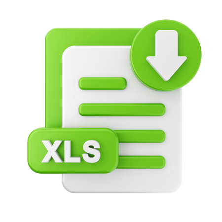 Descargar xls  3D Icon