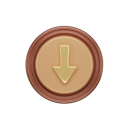 Botón de descarga  3D Icon
