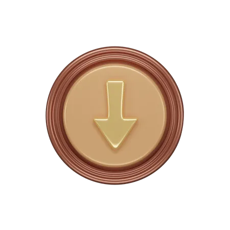Botón de descarga  3D Icon