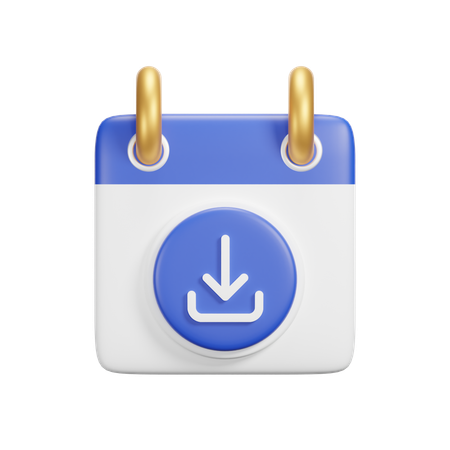 Descargar calendario  3D Icon