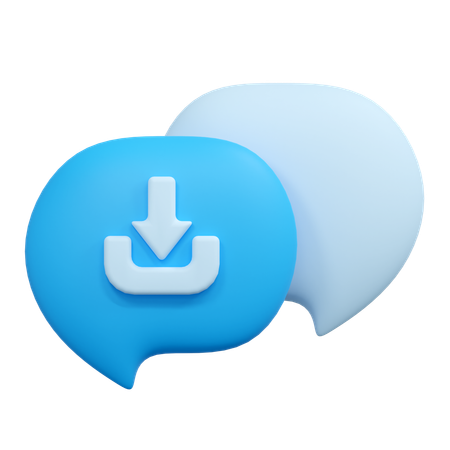 Descargar chat  3D Icon