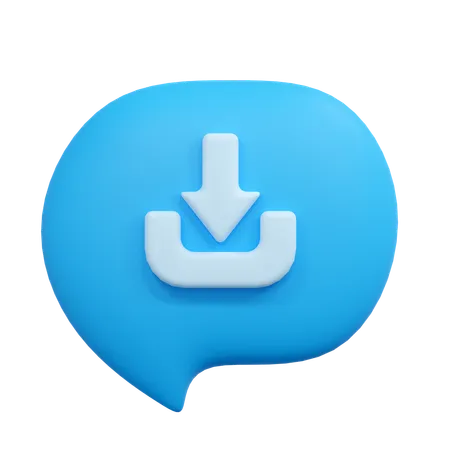 Descargar chat  3D Icon