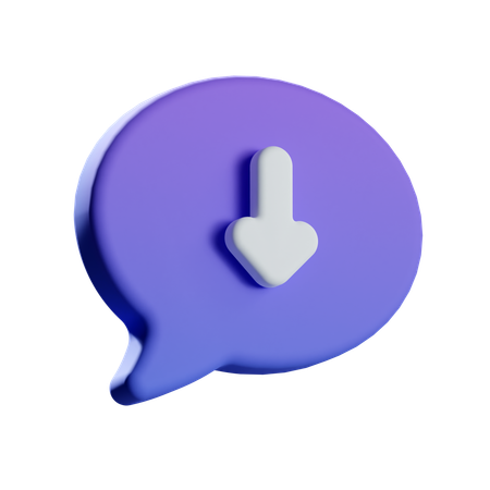 Descargar chat  3D Icon