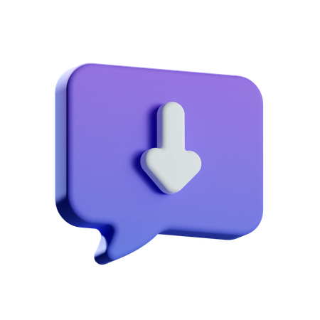 Descargar chat  3D Icon