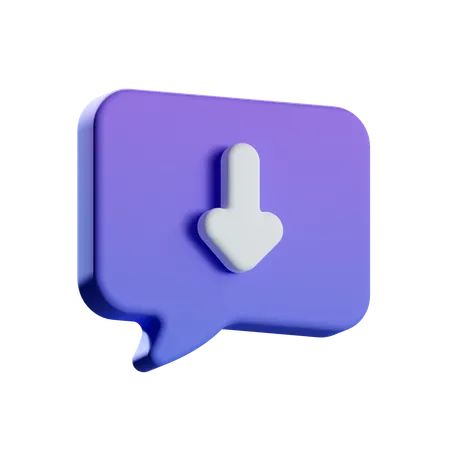 Descargar chat  3D Icon