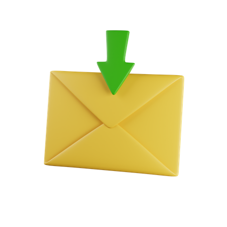 Descargar correo  3D Icon