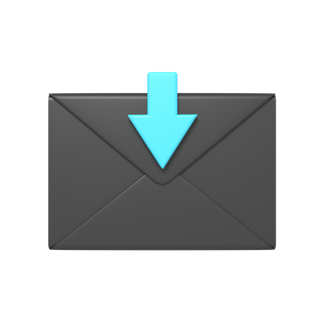 Descargar correo  3D Icon