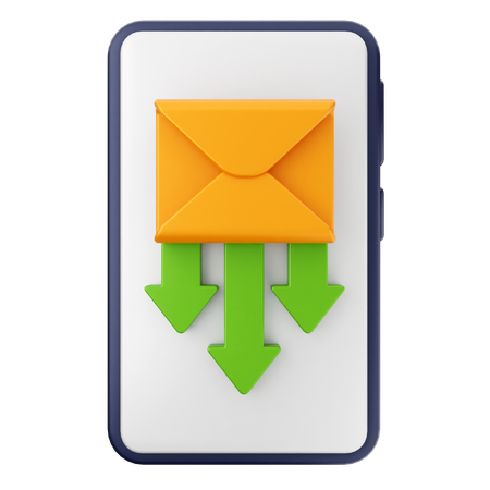 Descargar correo electrónico  3D Icon