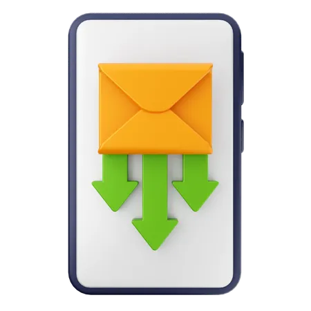 Descargar correo electrónico  3D Icon