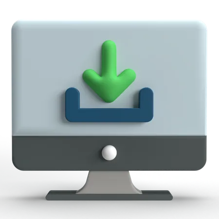 Descargar computadora  3D Icon