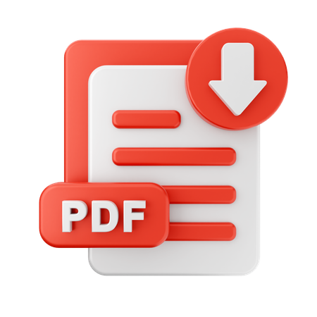 Descargar PDF  3D Icon