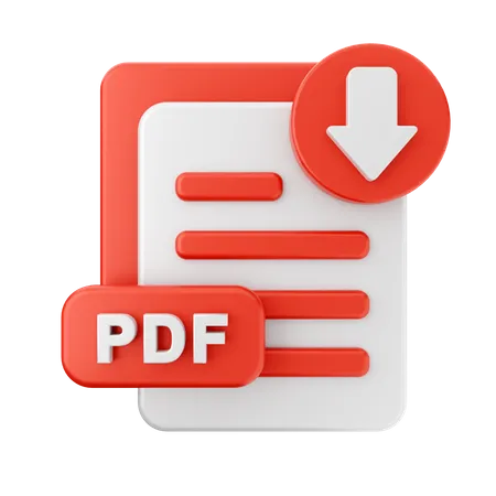 Descargar PDF  3D Icon