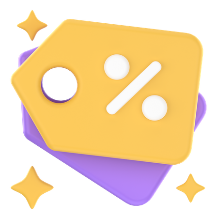 Desconto  3D Icon