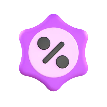 Desconto  3D Icon