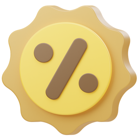 Desconto  3D Icon