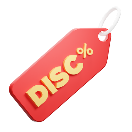 Desconto  3D Icon