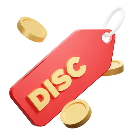 Desconto  3D Icon