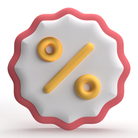 Desconto  3D Icon