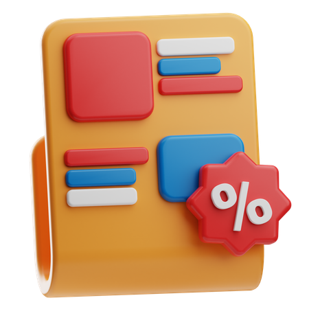 Desconto  3D Icon