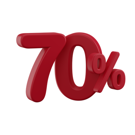 Desconto 70%  3D Icon