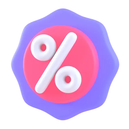 Desconto  3D Icon