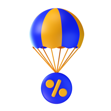 Lançamento aéreo com desconto  3D Icon