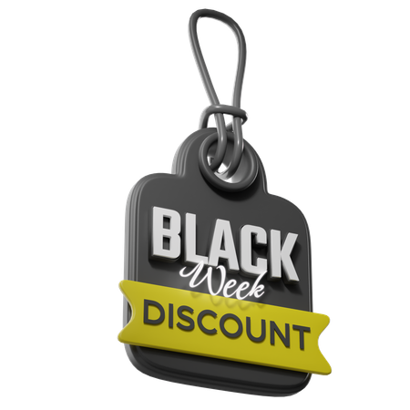 Desconto da semana negra  3D Icon