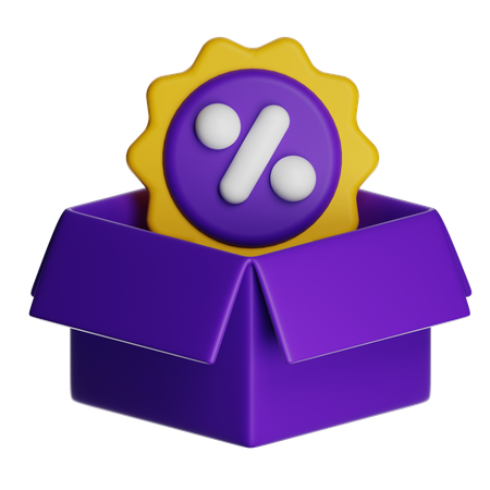 Desconto de pacote  3D Icon