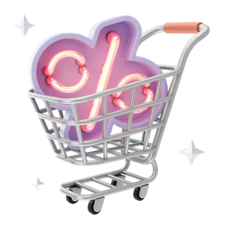 Desconto em compras  3D Icon