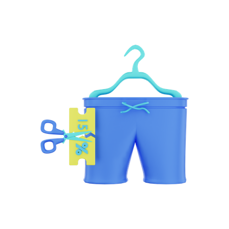 Desconto em pano  3D Icon