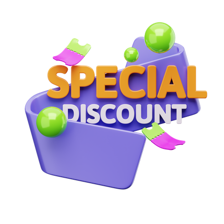 Desconto especial  3D Icon