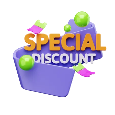 Desconto especial  3D Icon