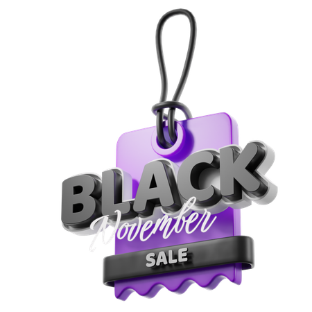 Desconto de novembro negro  3D Icon