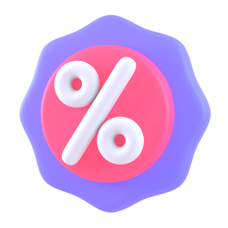 Descuento  3D Icon