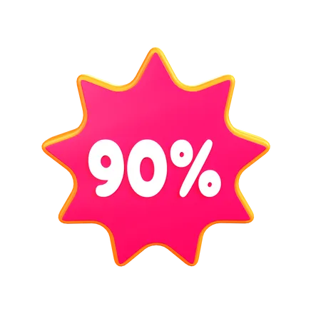 Descuento 90%  3D Icon