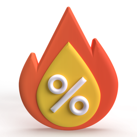 Descuento caliente  3D Icon