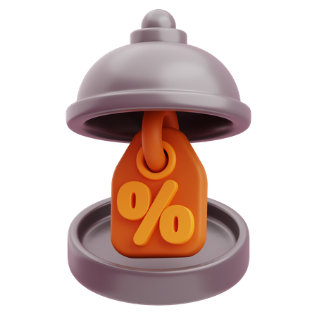 Descuento de comida  3D Icon