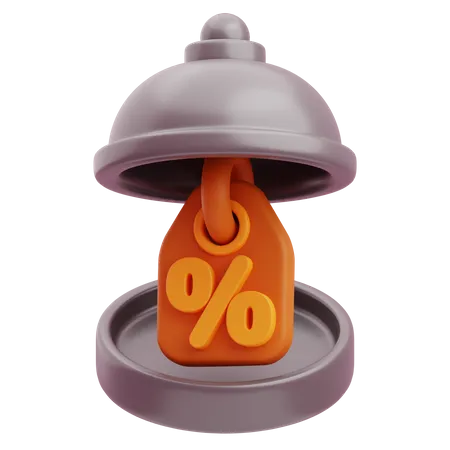 Descuento de comida  3D Icon