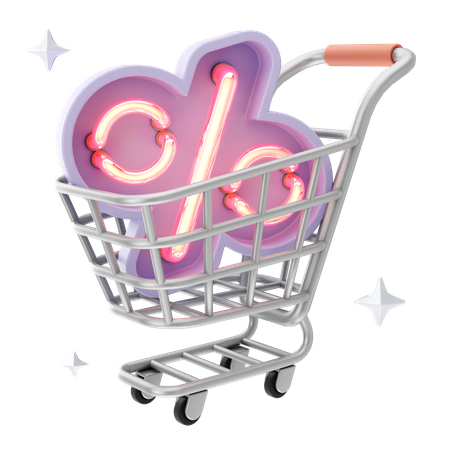 Descuento de compras  3D Icon