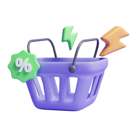 Descuento de compras  3D Icon