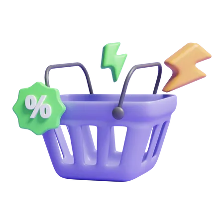 Descuento de compras  3D Icon