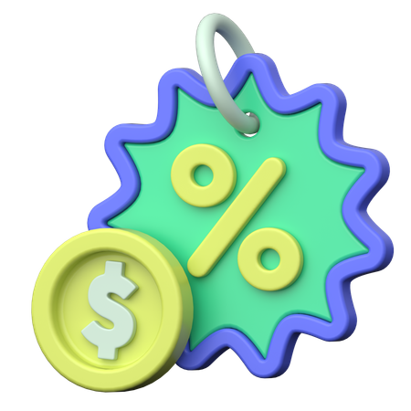 Descuento de pago  3D Icon