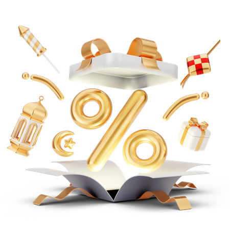 Descuento de Ramadán  3D Icon