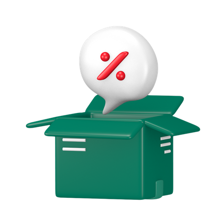 Descuento de regalo  3D Icon