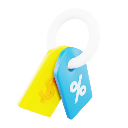 Descuento de ventas  3D Icon