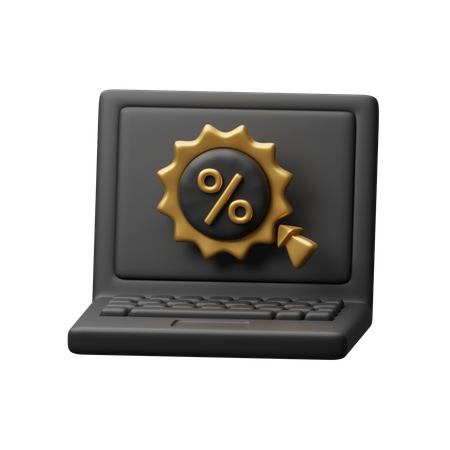 Descuento en web  3D Icon