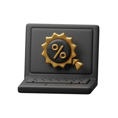 Descuento en web  3D Icon