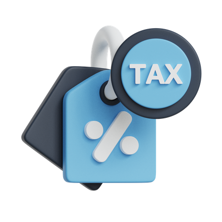 Descuento de impuestos  3D Icon