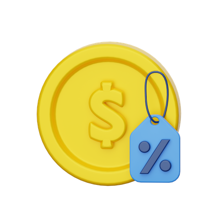 Descuento de pago  3D Icon